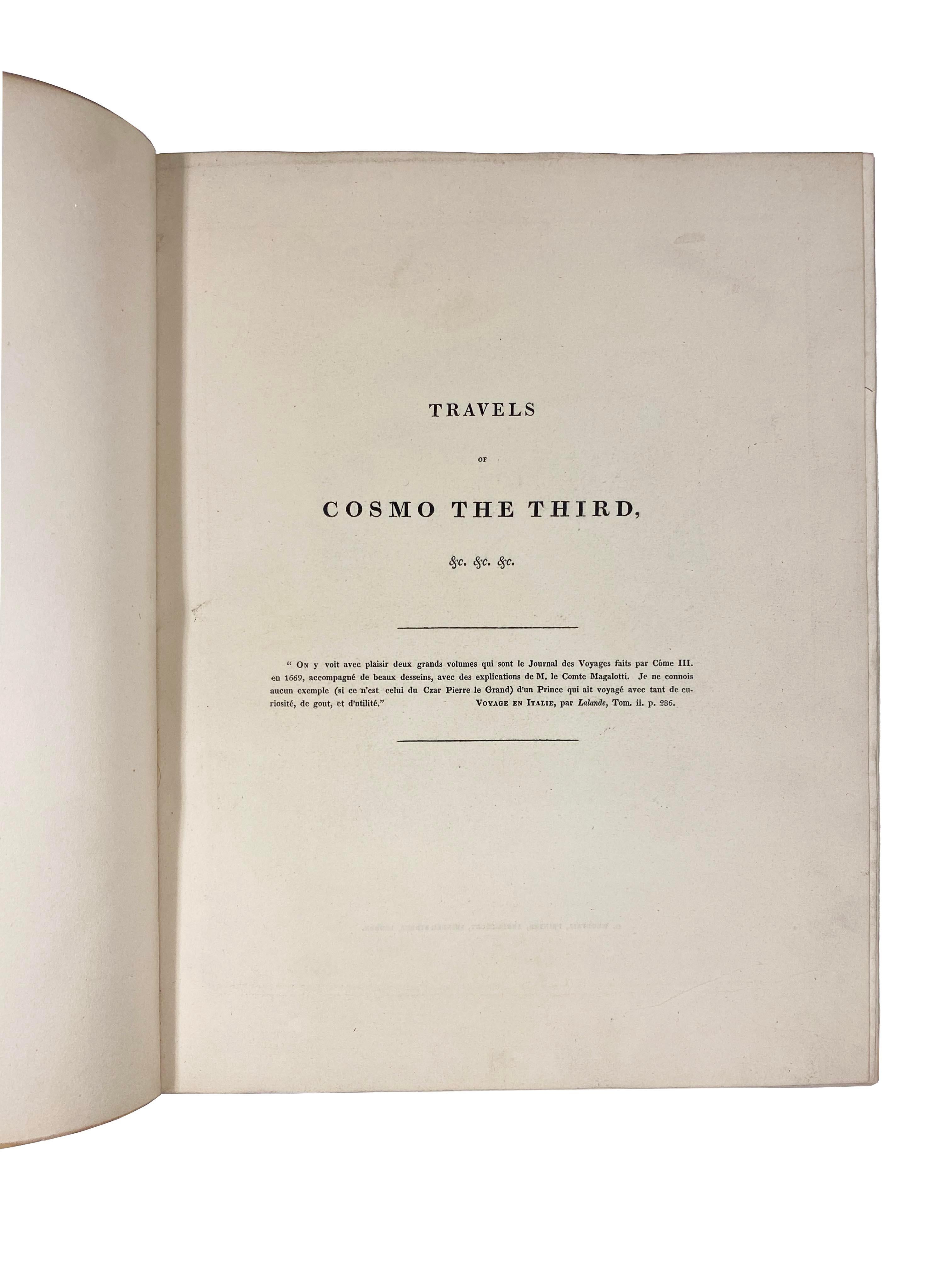 Les voyages de Cosmo le Troisième, traduits en anglais 1821 en vente 4