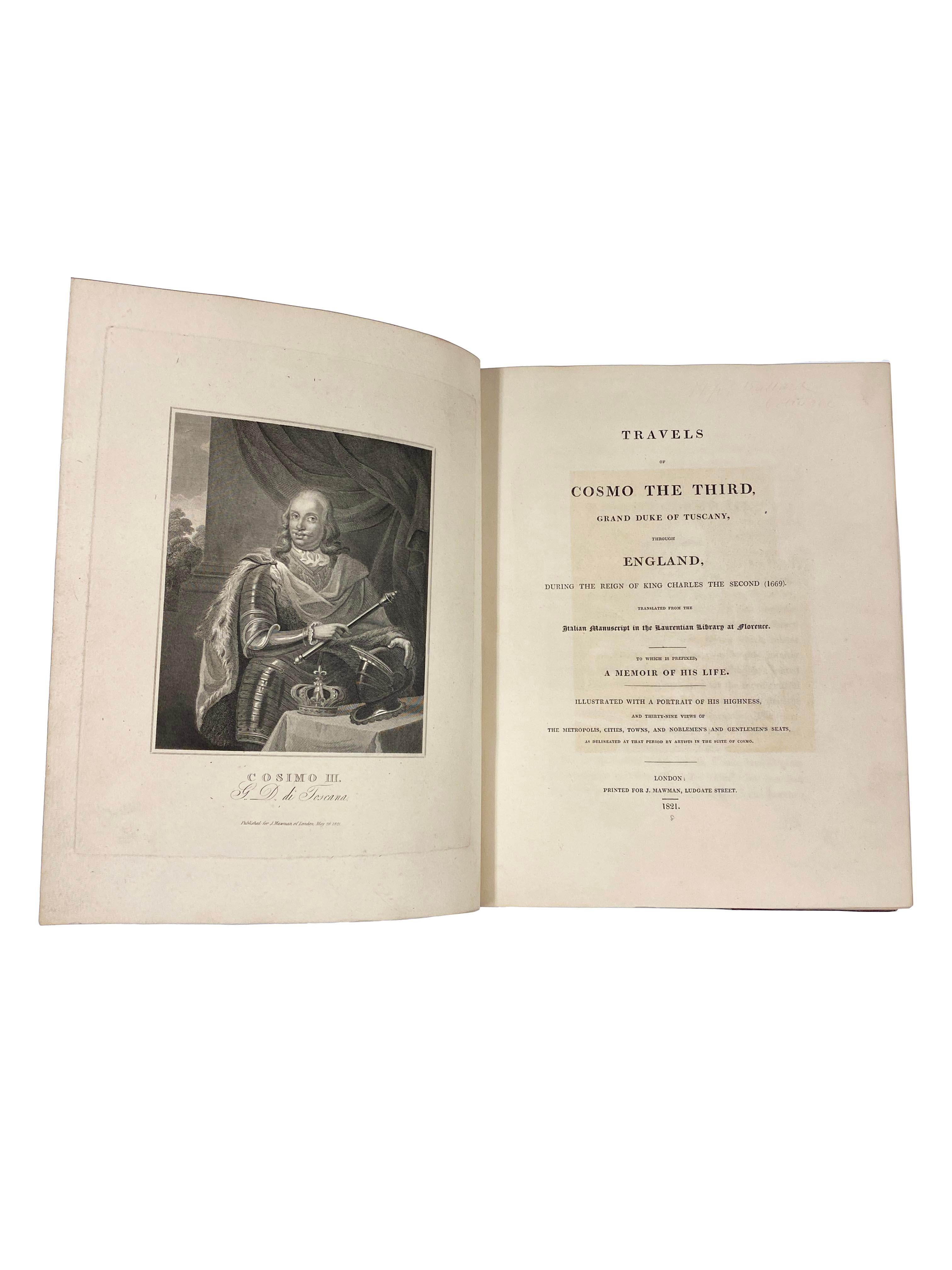 Les voyages de Cosmo le Troisième, traduits en anglais 1821 en vente 5