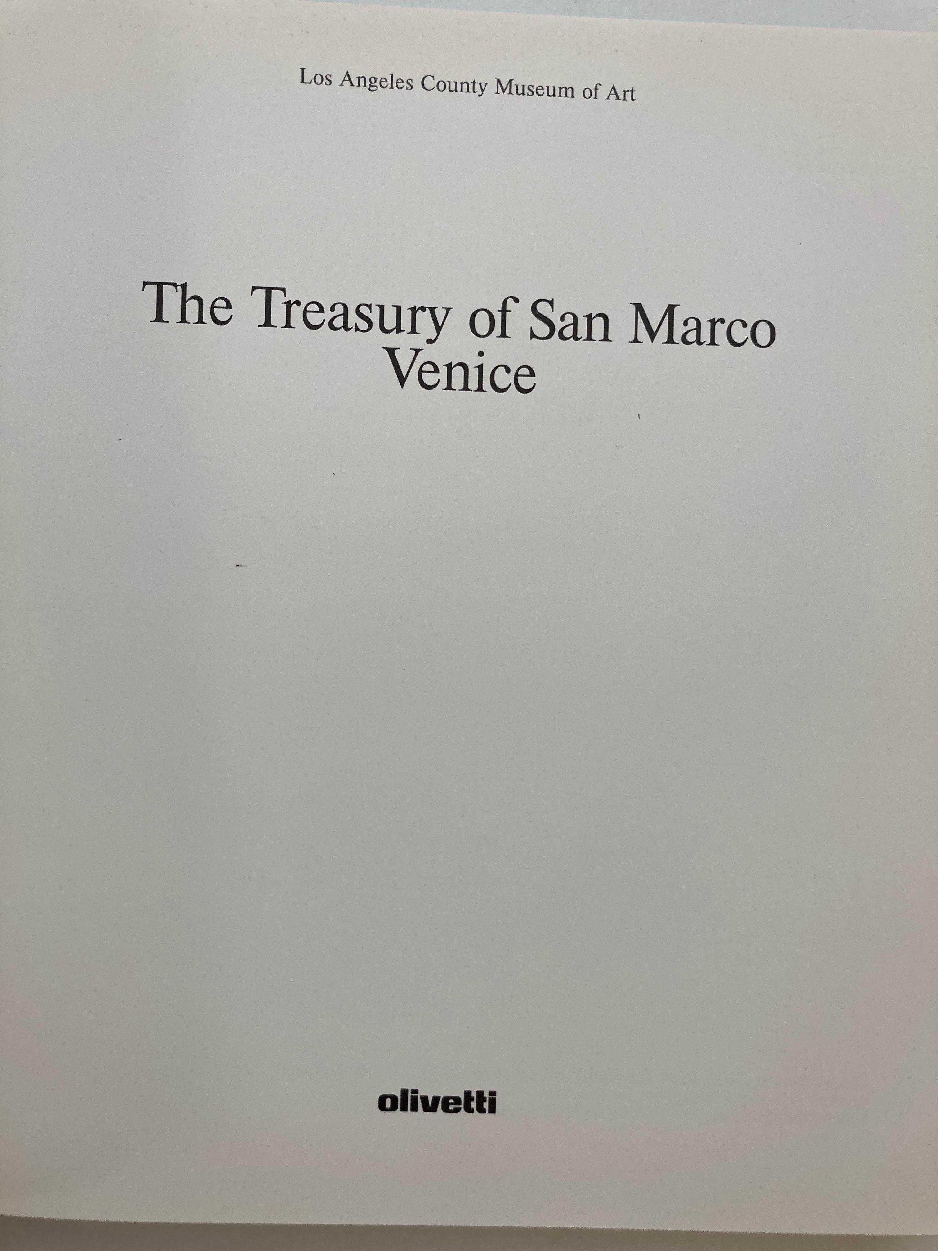 20th Century The Treasury of San Marco, Venice First Edition by David Buckton Hardcover Book For Sale