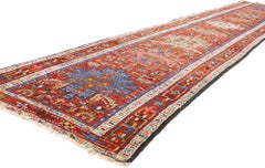 The Tribal Axis: Late 19th Century Persian Heriz Masterpiece of Eternal Elegance