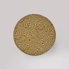 Pill Stool in Trippy Mimosa, Made in UK by Sister- Modern & Compact Form