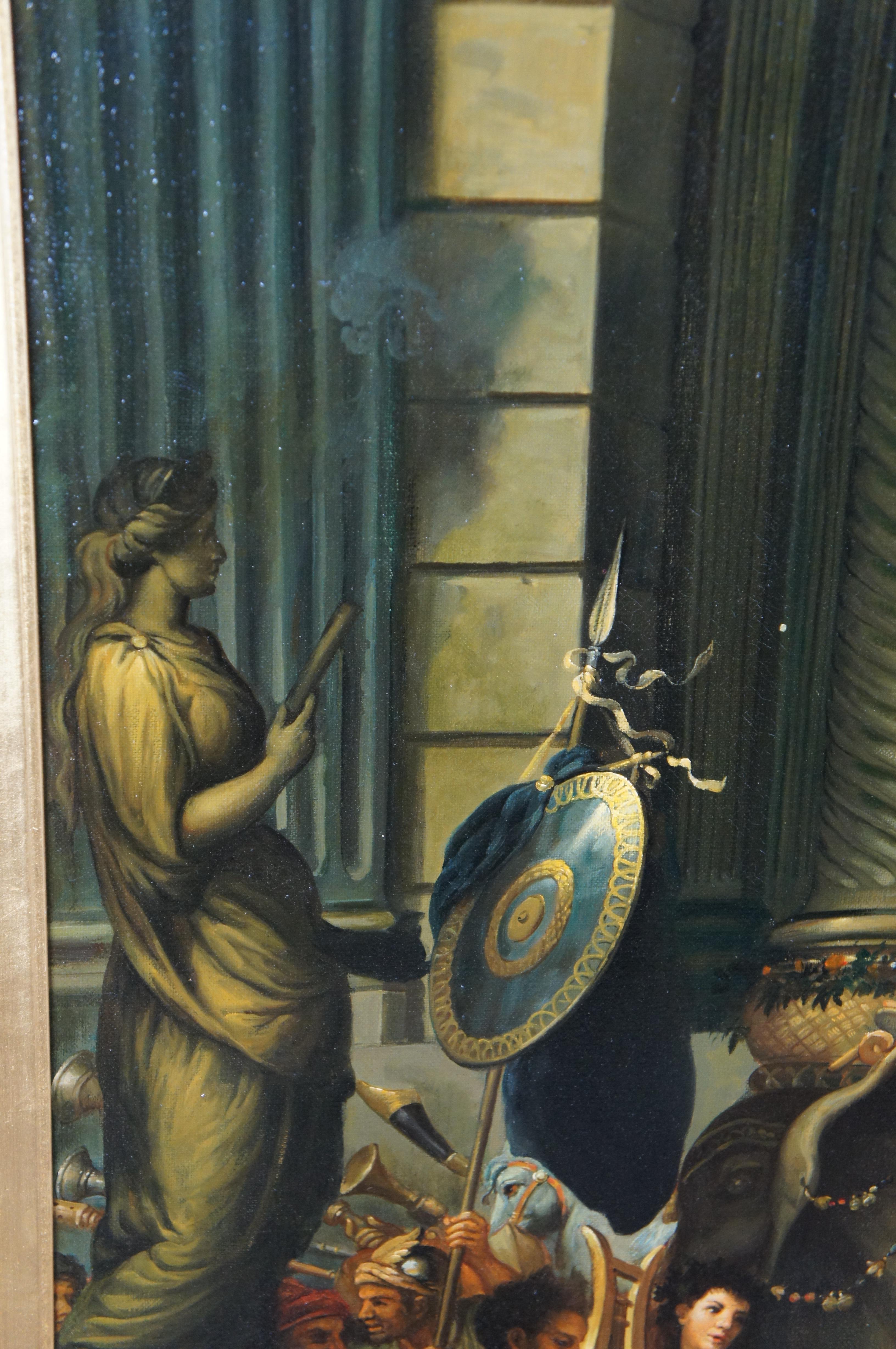 Canvas The Triumph of Alexander Entering Babylon Baroque Oil Painting Charles Le Brun