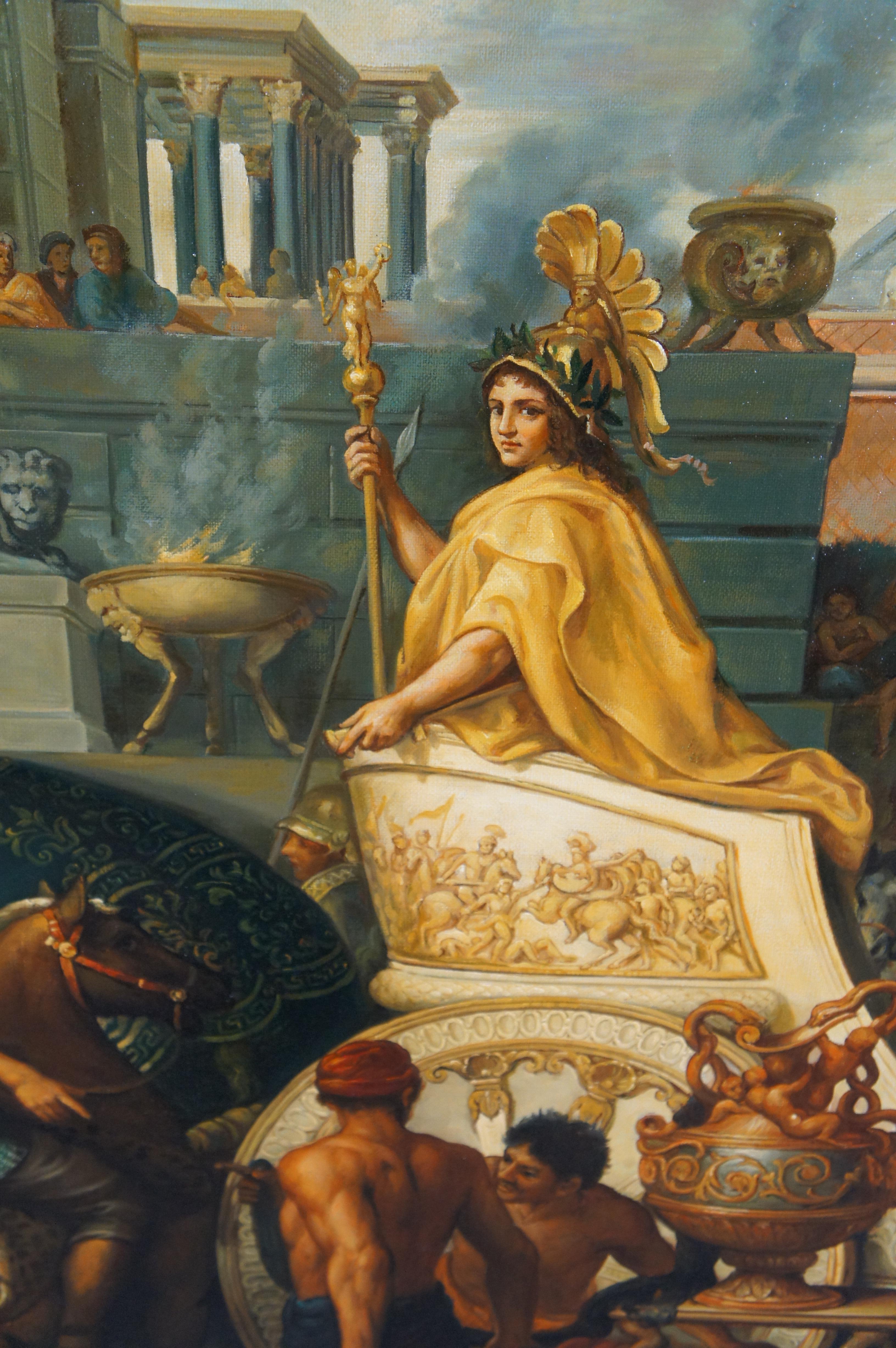 The Triumph of Alexander Entering Babylon Baroque Oil Painting Charles Le Brun 1