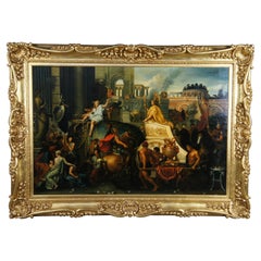 The Triumph of Alexander Entering Babylon Baroque Oil Painting Charles Le Brun