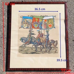 The Triumph Of Maximilian, Set Of 4 Colored Engravings, 19th/20th Century