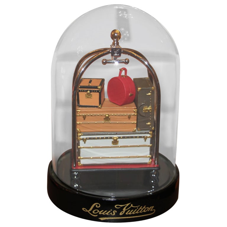 "The Trunk and Bag Trolley" Louis Vuitton Dome, Louis Vuitton Snow Globe,  For Sale