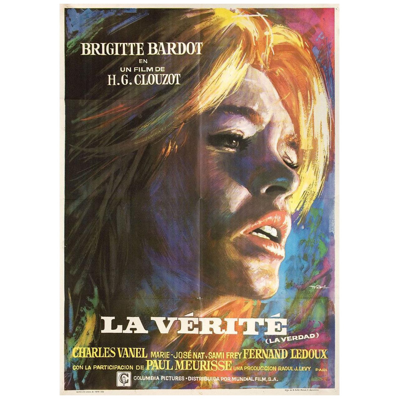 "The Truth" 1962 Spanish B1 Film Poster