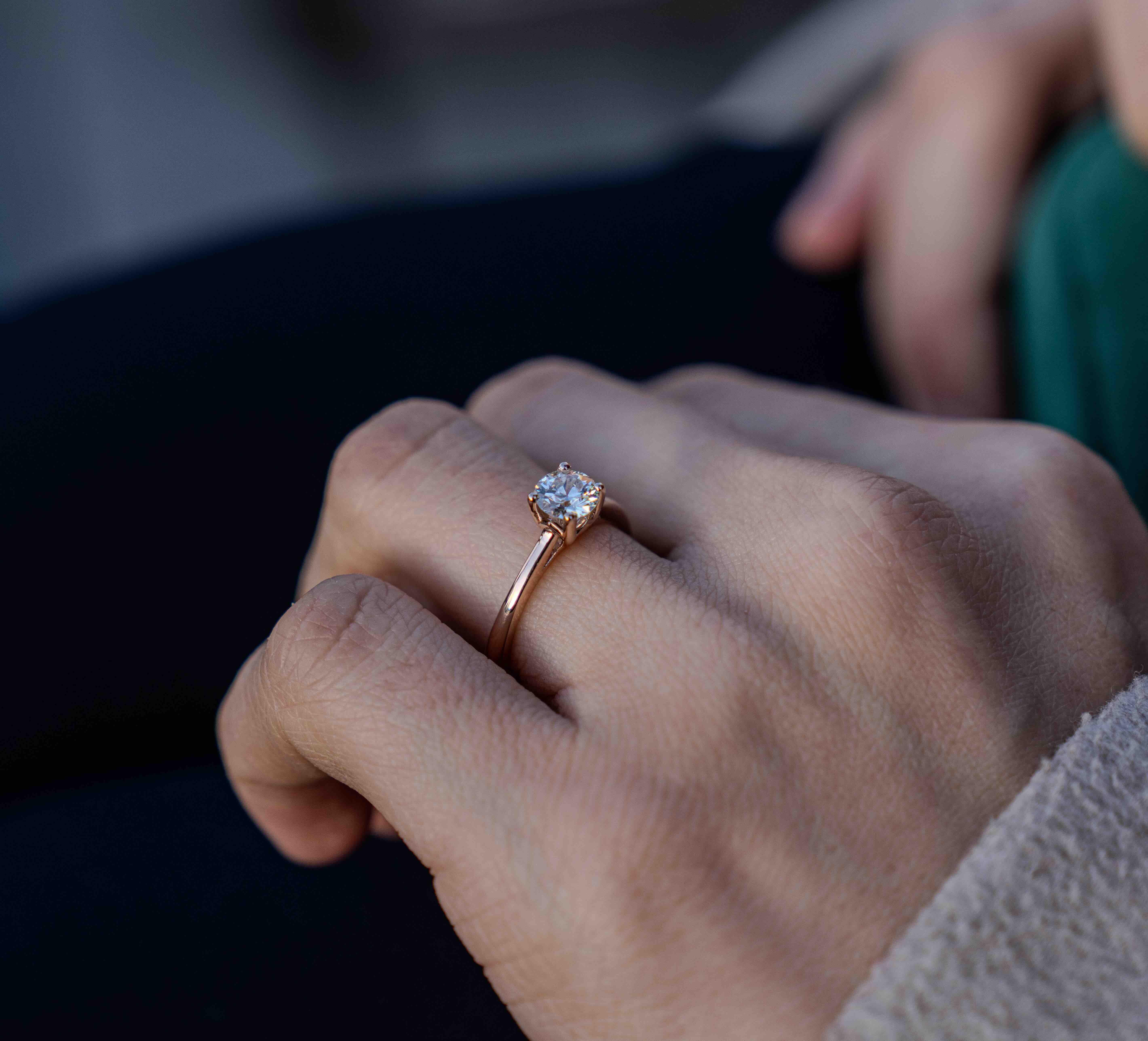 For Sale:  The Tulip 1.00ct Diamond Engagement Ring 6
