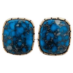 The Tuscon  Or 14 carats, bouton turquoise, esthétique cowboy