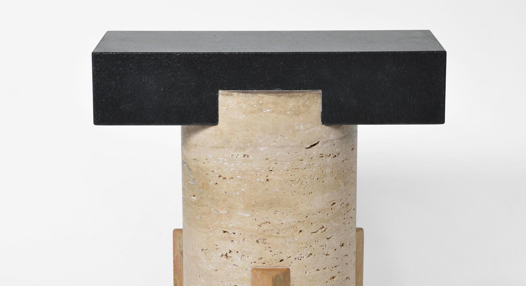 Kapital is a series of limited edition tables and stools based on essential forms, reminiscent of primordial stone capitals and simple geometric assemblages commonly found in classical architecture. The distinct and characteristic profiles,