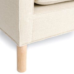 The ‘Tuxedo Sofa’ in Natural Linen, Made to Order