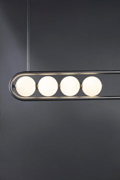 The Twin Light with Integrated LED and Brass