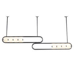 The Twin Light with Integrated LED and Brass