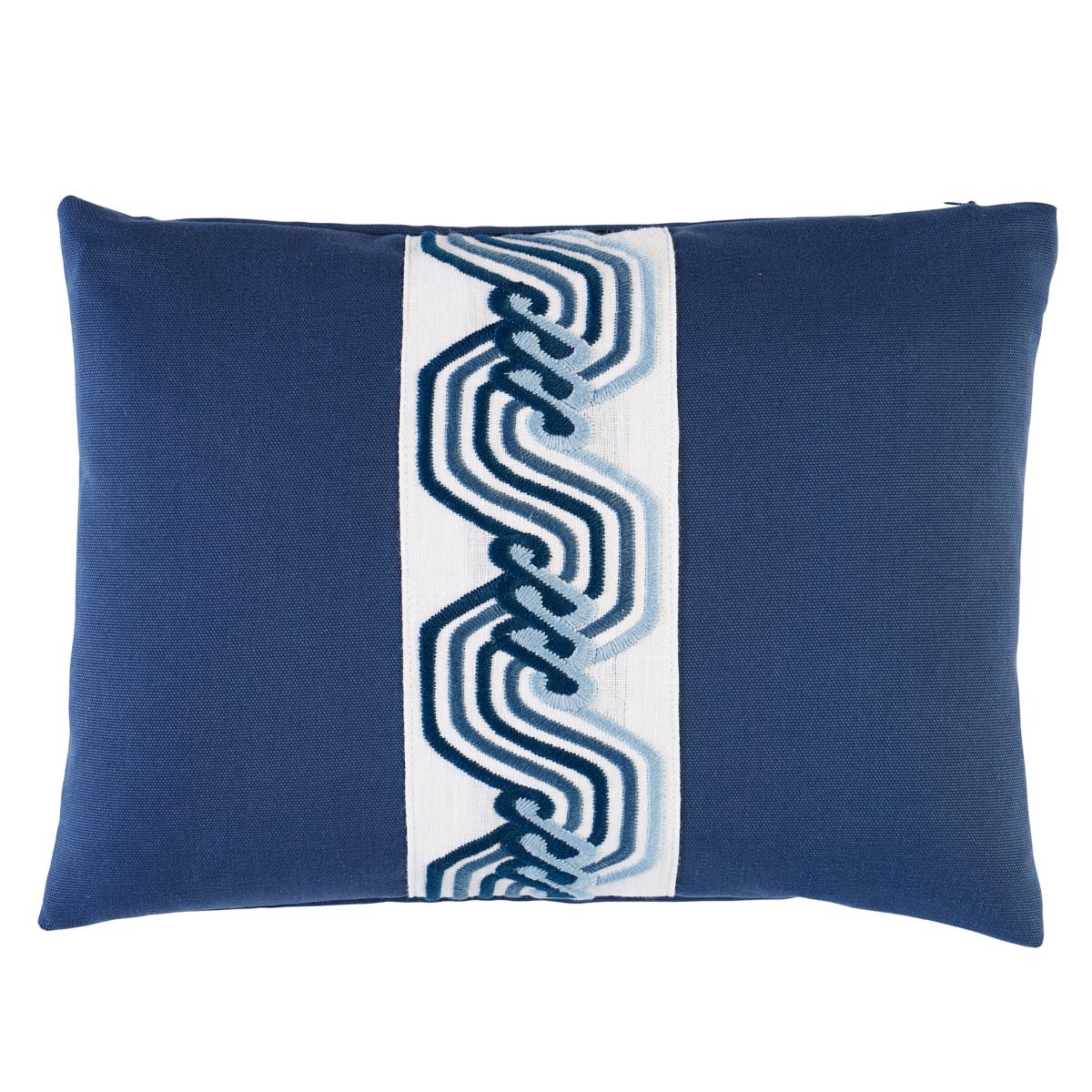 The Twist Embroidered Pillow 16"  For Sale