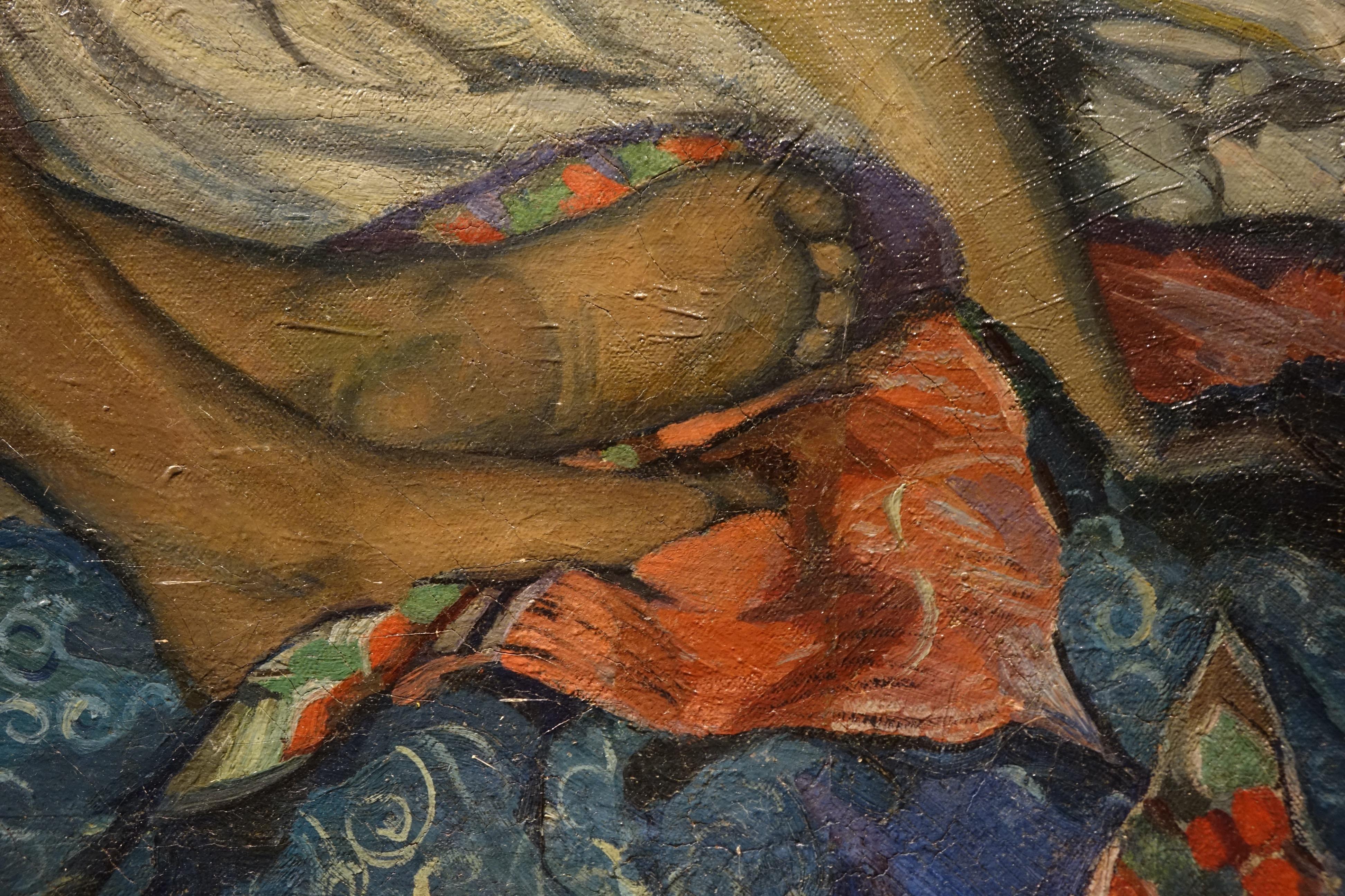 Zwei Freunde signiert F. MOLINA, 1925 im Angebot 2