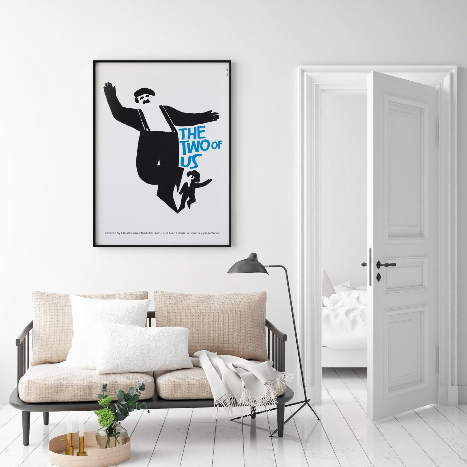 Wonderful original The Two of Us c1967 Limited Edition US Silkscreen film poster designed by Saul Bass.

Frustrated with the modifications made by film studios to his poster designs, graphic artist Saul Bass decided to produce silkscreen prints of
