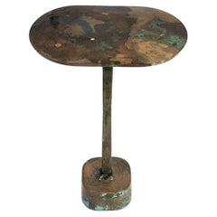 U Table/38 Blue Desert Finish Cast Bronze Table by Studio Sunt