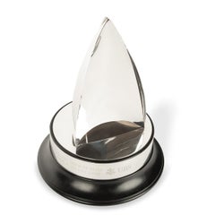 The UBS America’s Cup Jubilee Race solid silver trophy by Theo Fennell, 2001