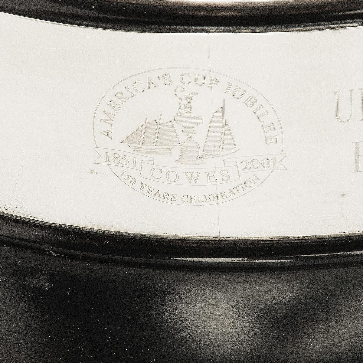 Contemporary The UBS America’s Cup Jubilee Race solid silver trophy by Theo Fennell, 2001 For Sale