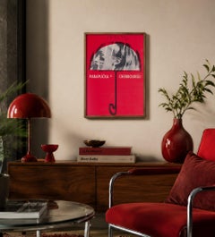 The Umbrellas of Cherbourg 1966 Czech A3 Film Poster, Miroslav Vystrcil