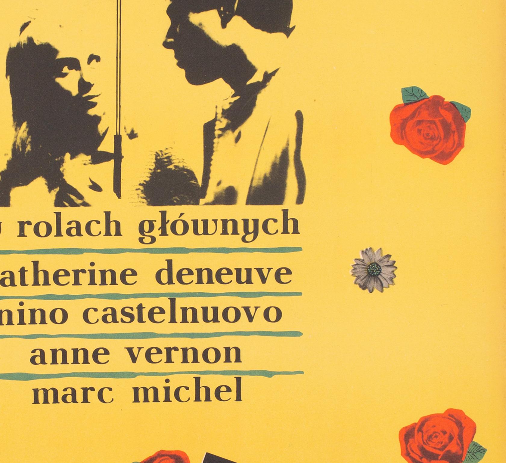 Poster del film Gli ombrelli di Cherbourg 1966, polacco A1, Rapnicki In condizioni ottime in vendita a Bath, Somerset