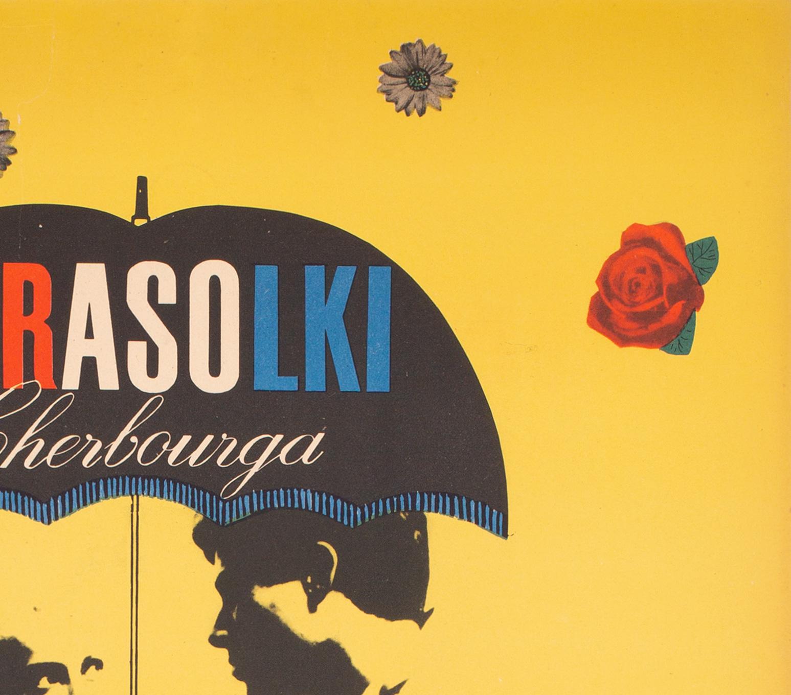 The Umbrellas of Cherbourg 1966 Polish A1 Film Poster, Rapnicki For Sale 2