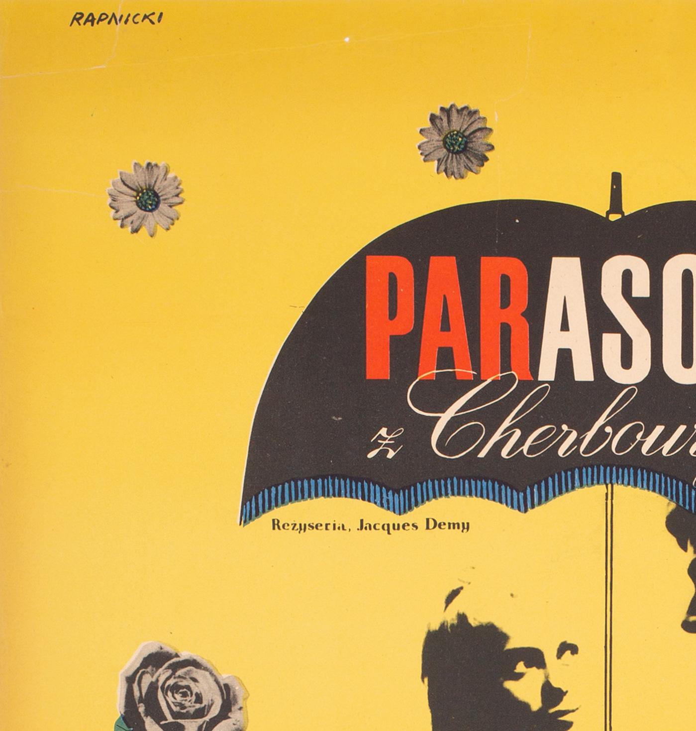 Poster del film Gli ombrelli di Cherbourg 1966, polacco A1, Rapnicki in vendita 1