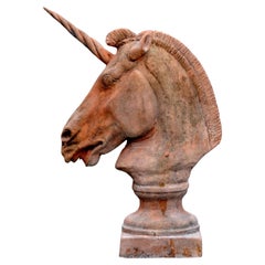 Unicorn in Early 20th Century Terracotta