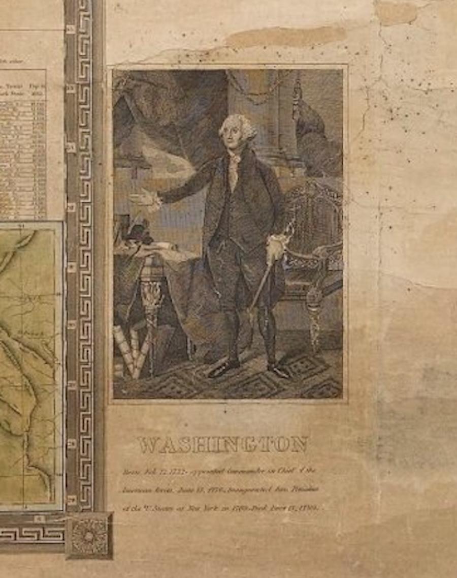 Carte murale ancienne « The United States from the Latest Authorities », 1835 en vente 1