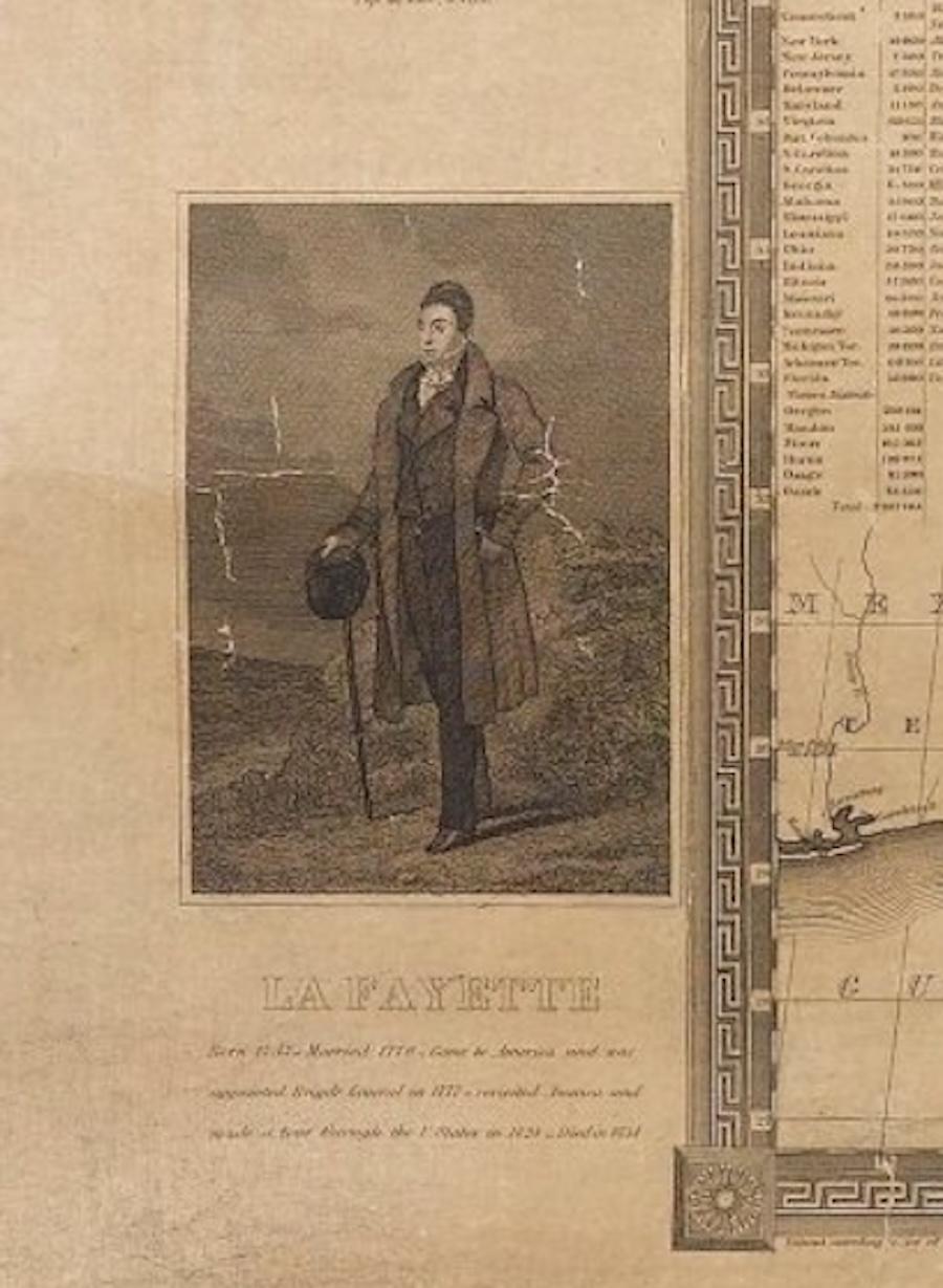 Carte murale ancienne « The United States from the Latest Authorities », 1835 en vente 2