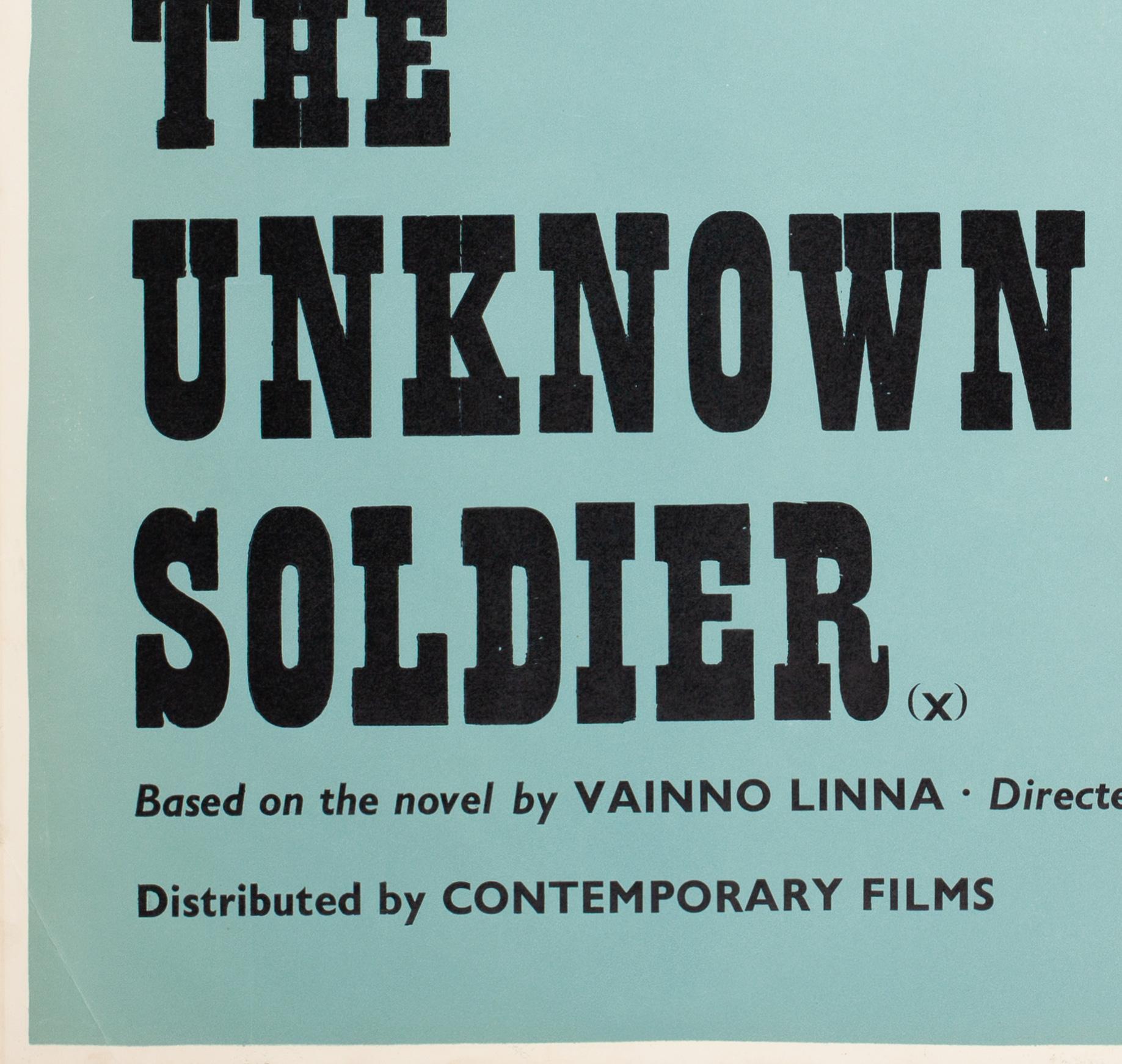 Affiche quadrilobée du film « Le soldat inconnu » (The Unknown Soldier), Academy Cinema, Strausfeld, Royaume-Uni, 1970 Bon état - En vente à Bath, Somerset