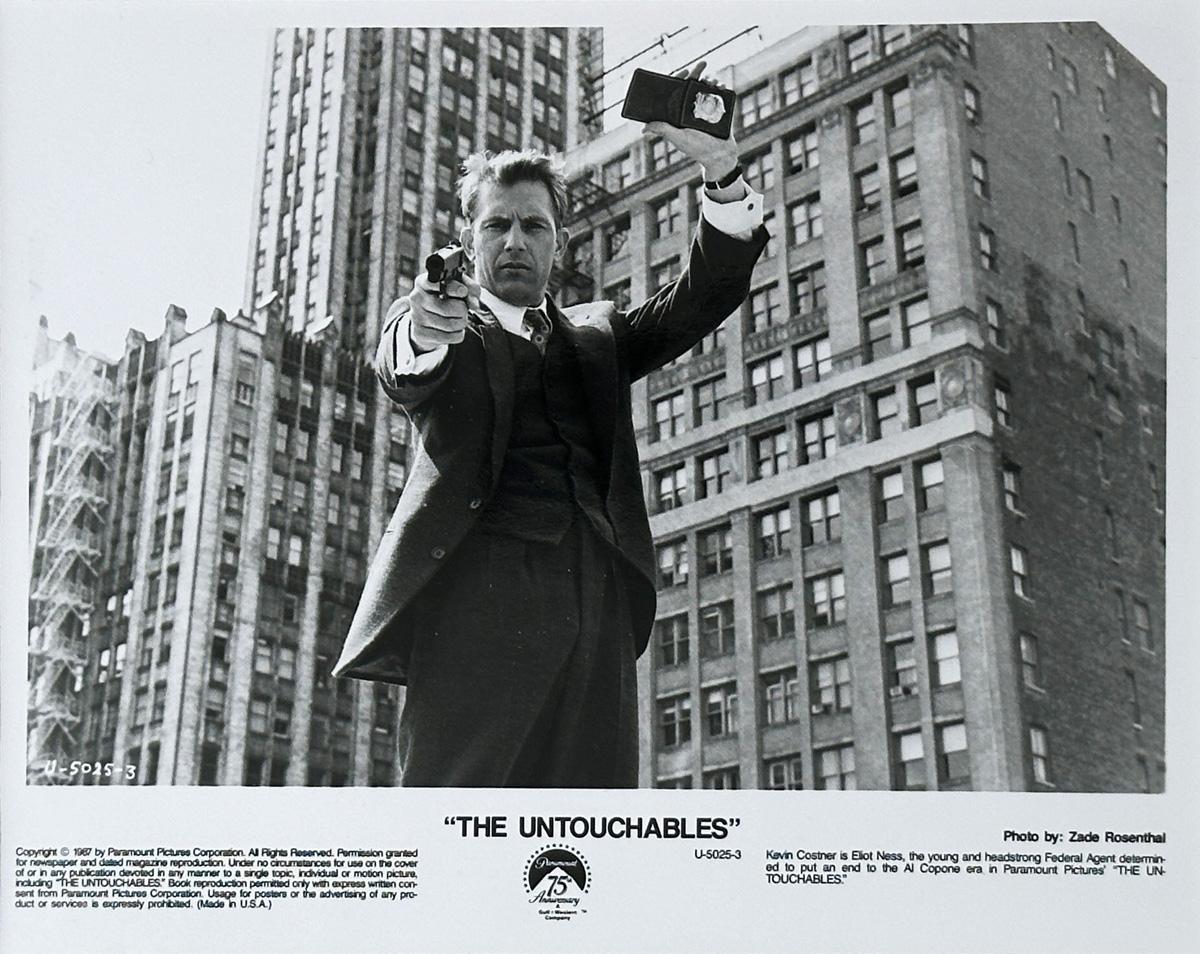 Unknown THE UNTOUCHABLES Publicity Film Still KEVIN COSTNER 1987  - FRAMED For Sale