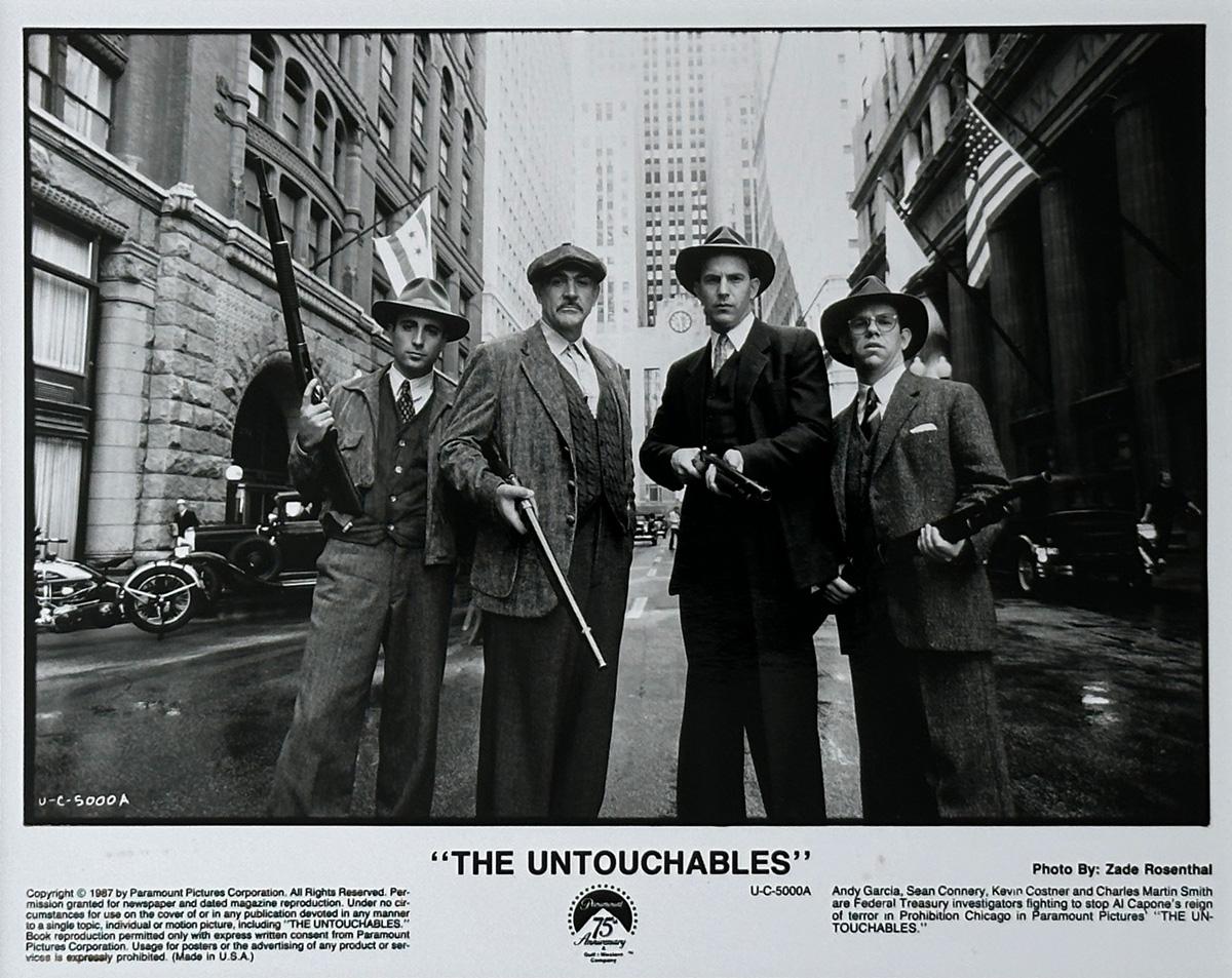 THE UNTOUCHABLES Werbestandbild KEVIN COSTNER SEAN CONNERY 1987  - GERAHMT (Unbekannt) im Angebot