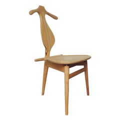 Hans Wegner Valet Chair in Maple with Wenge Inlay, 1953