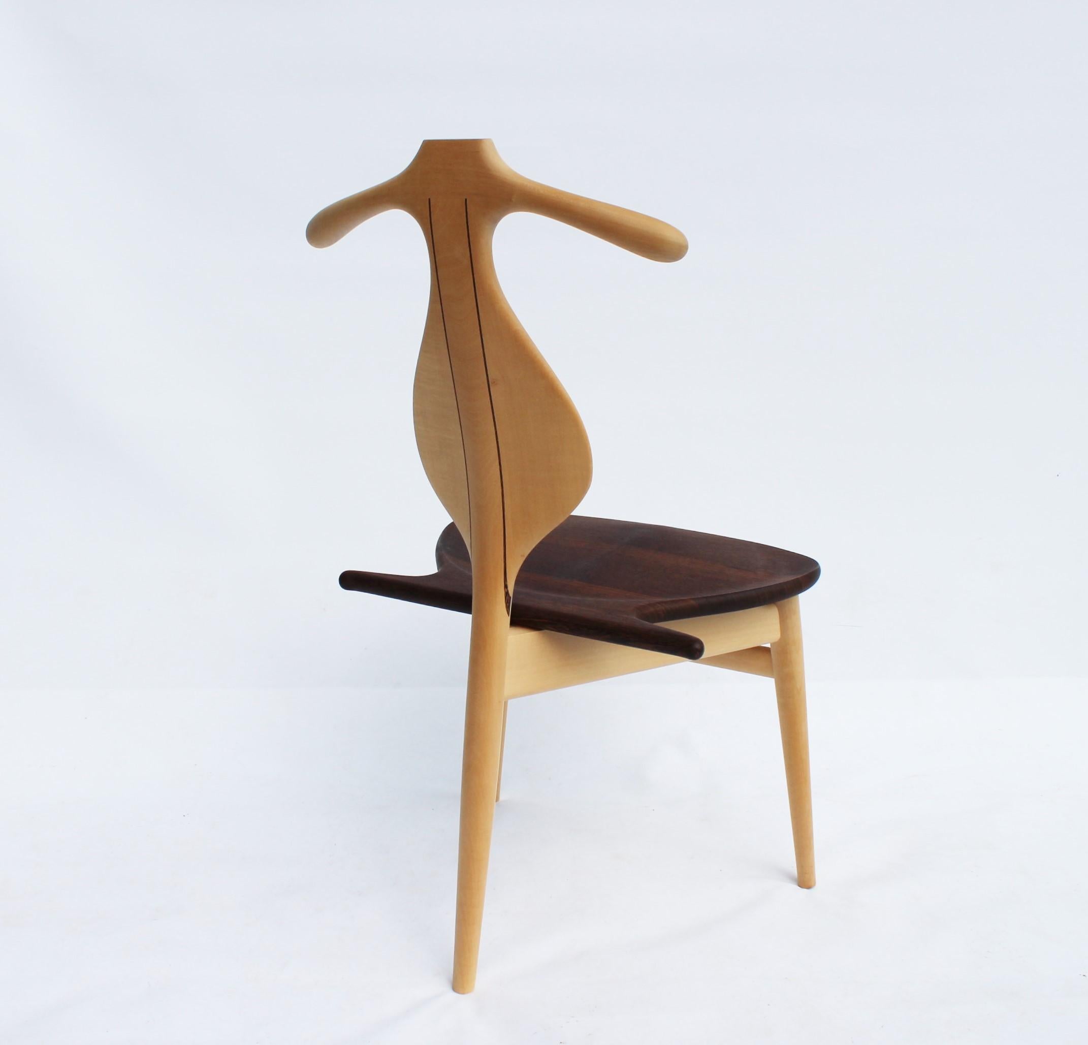 The Valet Chair, Model PP250, of Maple and Wengé Designed by Hans J. Wegner In Good Condition In Lejre, DK
