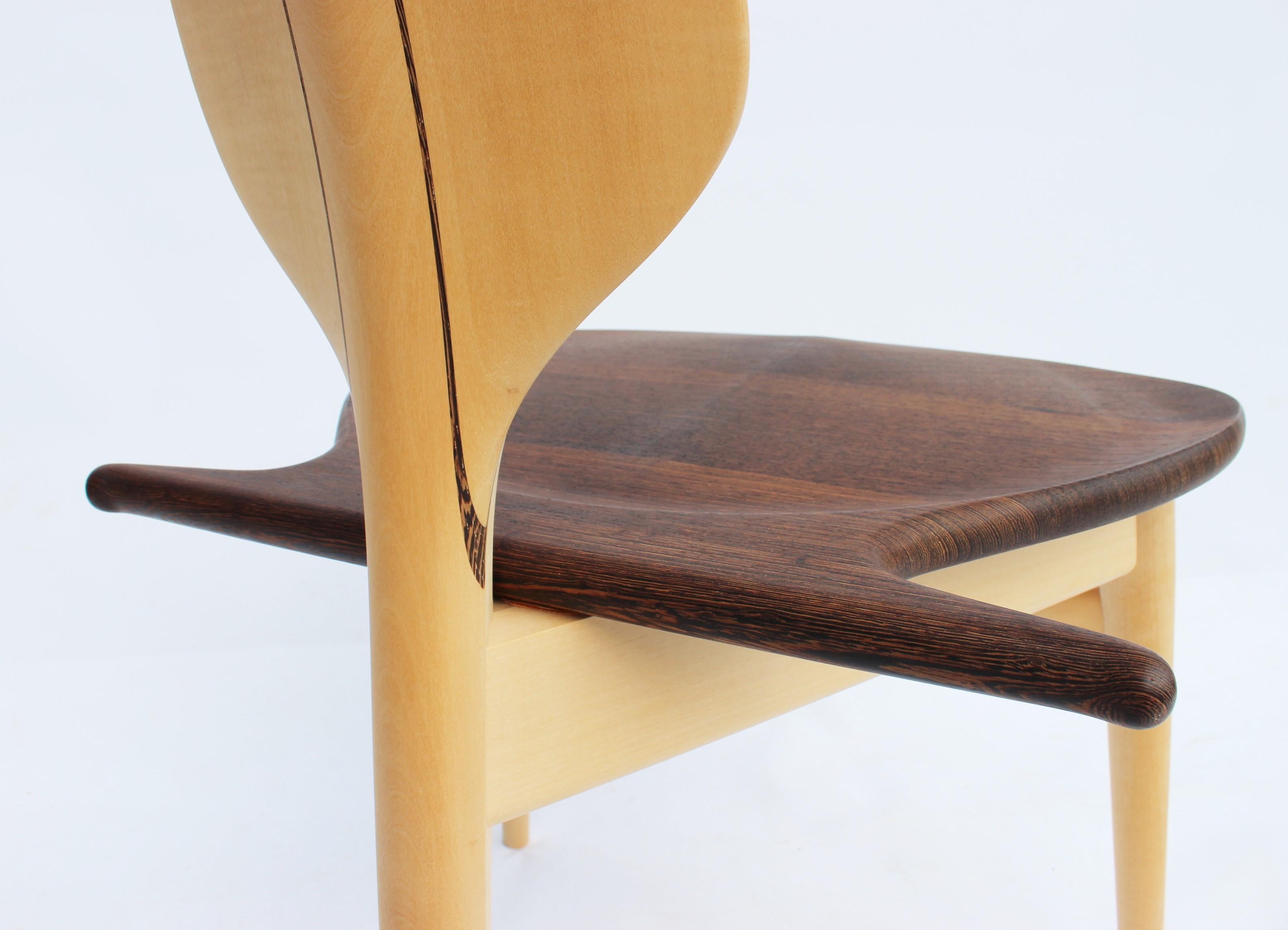 Mid-20th Century The Valet Chair, Model PP250, of Maple and Wengé Designed by Hans J. Wegner
