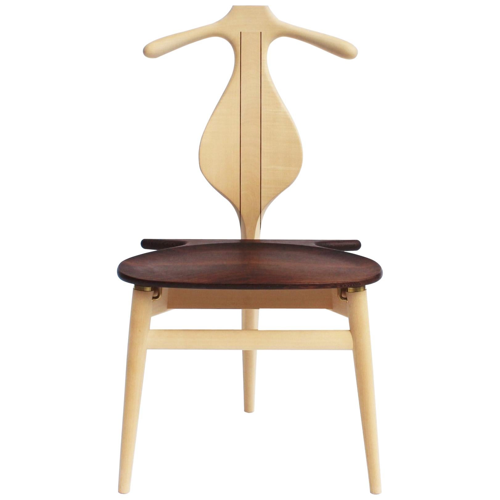 The Valet Chair, Model PP250, of Maple and Wengé Designed by Hans J. Wegner