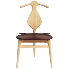 La chaise Valet:: modèle PP250:: en érable et wengé:: conçue par Hans J. Wegner