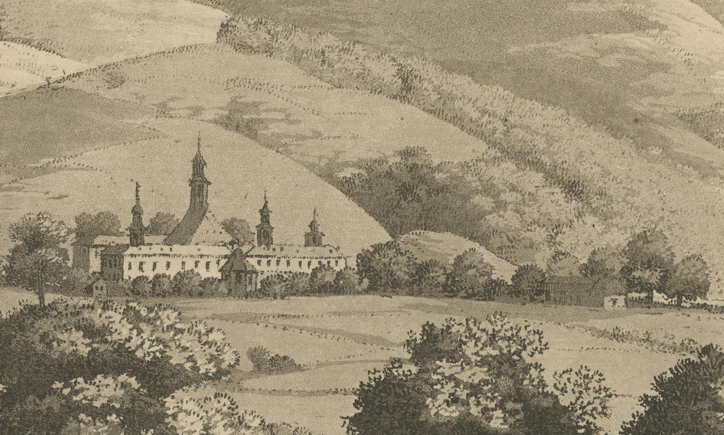 The Valley of Inspruck: An 18th-Century Engraved Perspective, 1792 In Good Condition For Sale In Langweer, NL