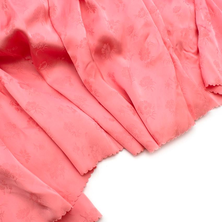 The Vampires Wife Blossom Dress Dress in Cosmo Damask Blush Pink - Size US 8 In New Condition In London, GB