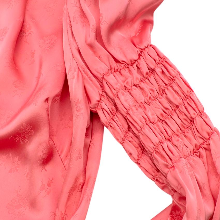 The Vampires Wife Blossom Dress Dress in Cosmo Damask Blush Pink - Size US 8 1