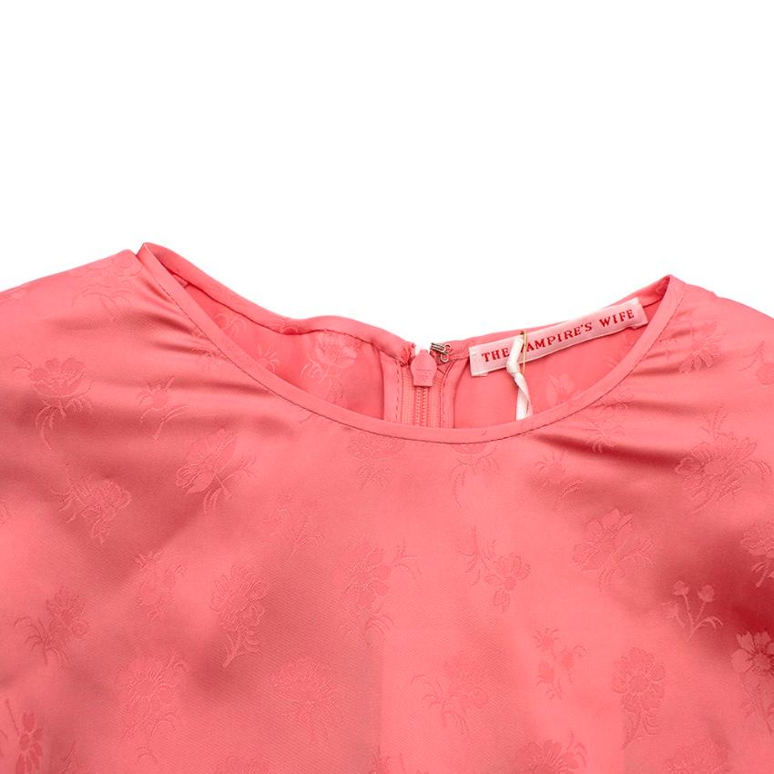 The Vampires Wife Blossom Dress Dress in Cosmo Damask Blush Pink - Size US 8 3