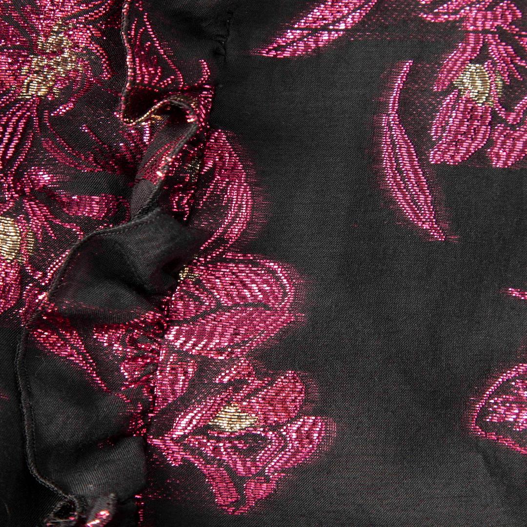 The Vampire's Wife Floral Metallic Jacquard Kleid Größe XS im Zustand „Gut“ im Angebot in London, GB