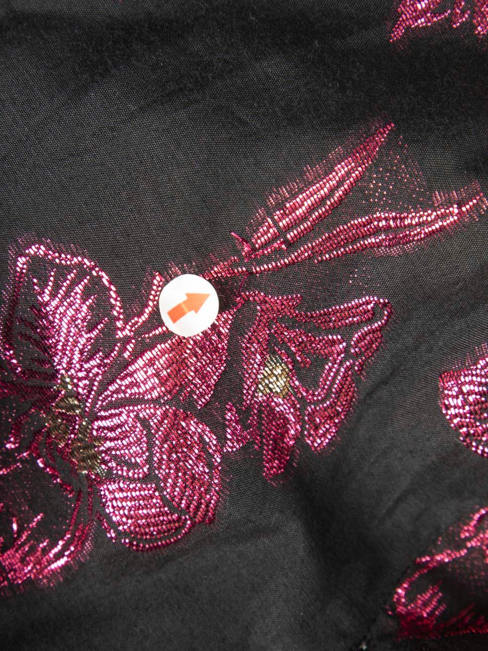 The Vampire's Wife Floral Metallic Jacquard Kleid Größe XS Damen im Angebot