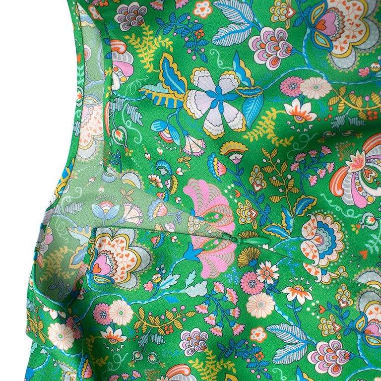 The Vampire's Wife Shirred floral-print silk-satin maxi dress US8 at  1stDibs | vampire's wife green dress, the vampire wife dress, green  vampire's wife dress