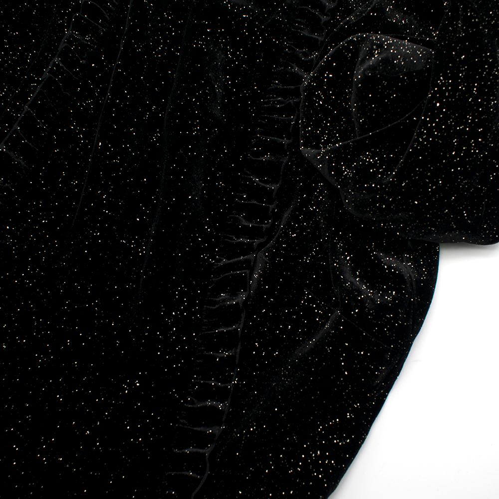 The Vampire's Wife Street Sweeper Sparkle Velvet Cate Dress SIZE 14 In Excellent Condition In London, GB