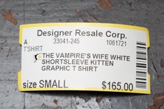 The Vampire's Wife White & Multicolor Kitten Print T-Shirt