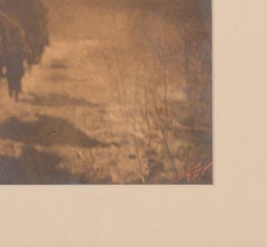 The Vanishing Race, Signed by Edward S. Curtis, Gelatin Silver Photograph, 1904