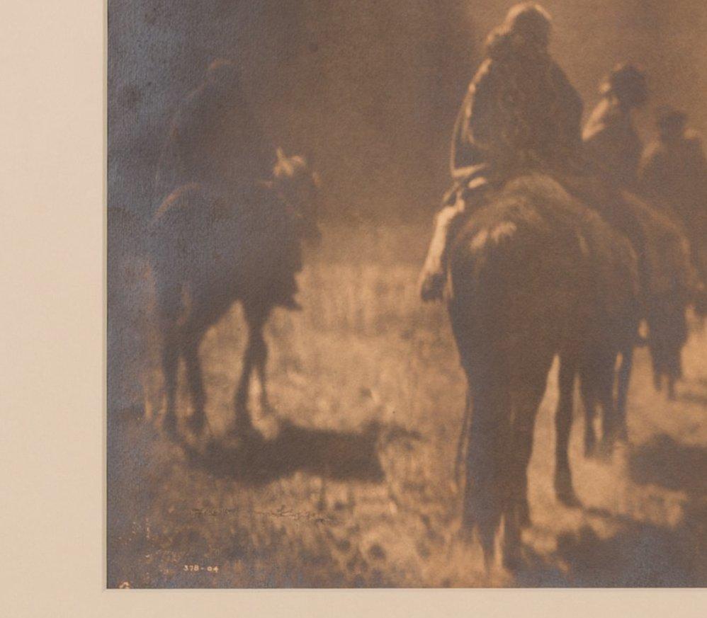 The Vanishing Race, Signed by Edward S. Curtis, Gelatin Silver Photograph, 1904 In Good Condition In Colorado Springs, CO