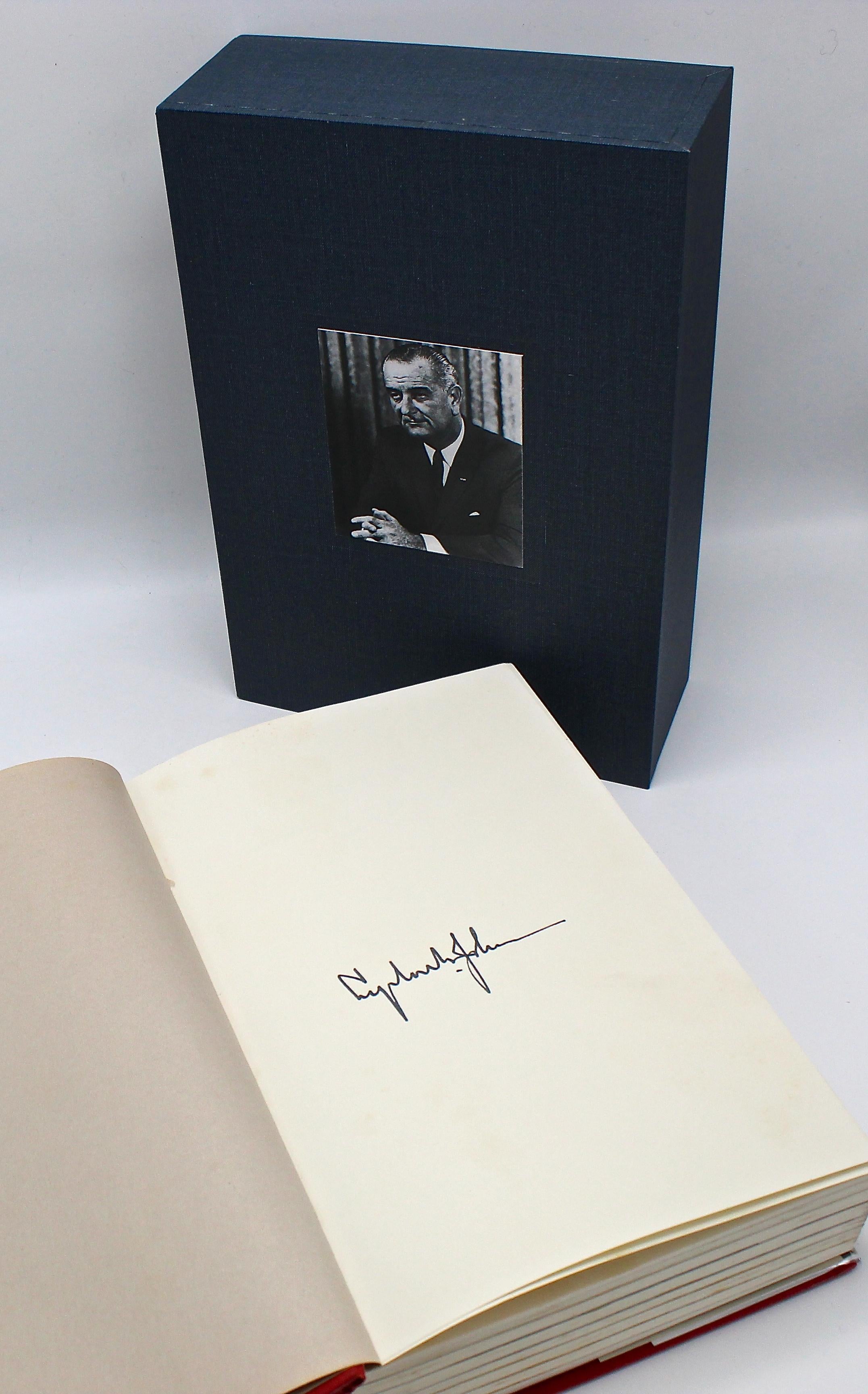 Johnson, Lyndon Baines, The Vantage Point: Perspectives of the Presidency 1963-1969. Holt, Rinchart, and Winston, 1971. Stated first edition, signed, black and white photographs. Original dust jacket.

Presented is the first edition of Lyndon Baines